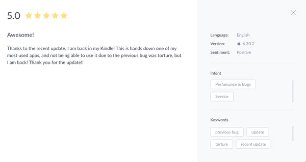 Earn 5-star user reviews using Apptopia's mobile intelligence tools